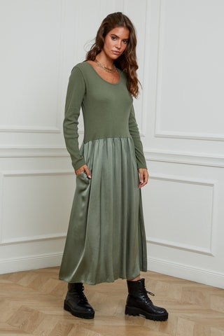 Robe midi - Kaki