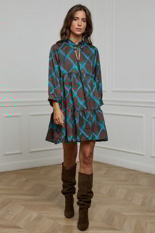 Robe patineuse - Marron