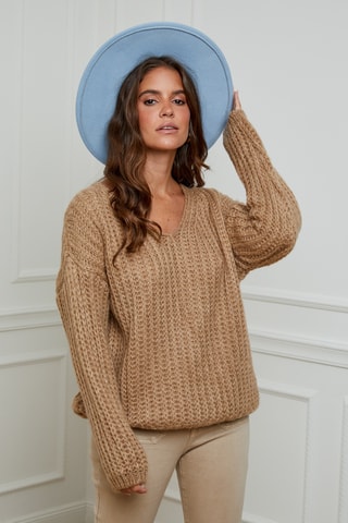 Pull en laine - Camel