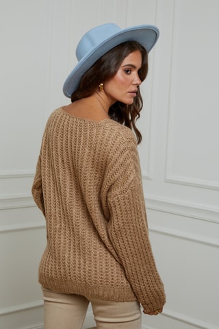 Pull en laine - Camel