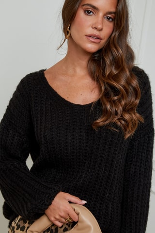 Pull en laine - Noir
