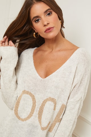 Pull oversize - Blanc