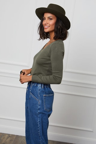 Pull en cachemire - Kaki