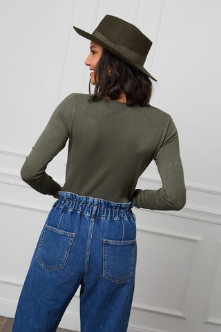 Pull en cachemire - Kaki