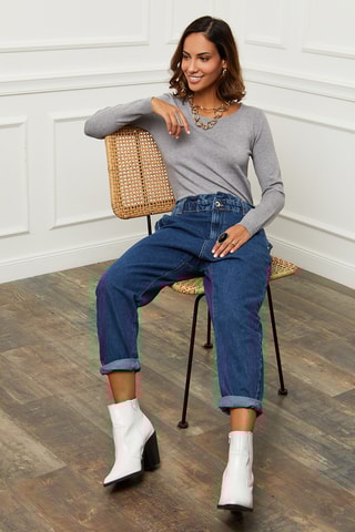 Pull en cachemire - Gris