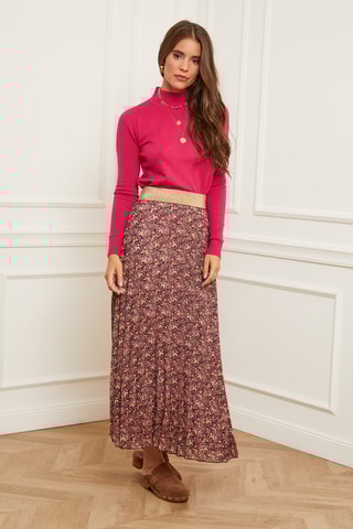 Pull en cachemire - Fuchsia