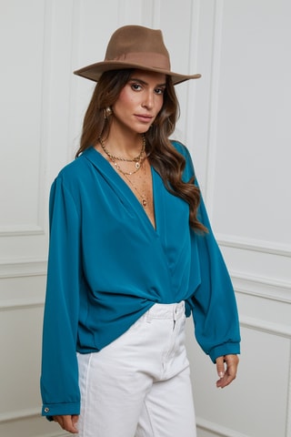 Blouse - Bleu canard