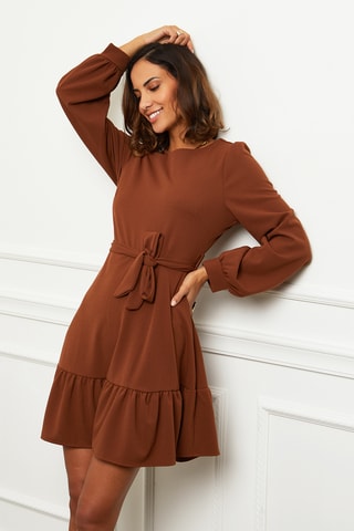Robe patineuse - Marron