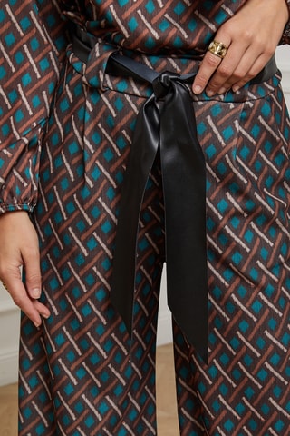 Pantalon wide legs - Marron