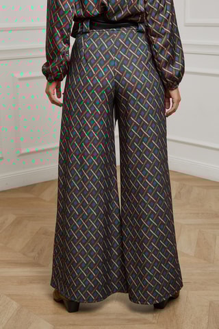 Pantalon wide legs - Marron