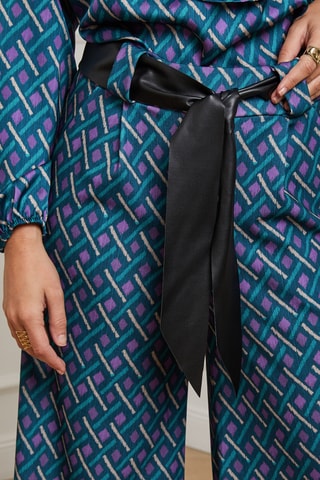 Pantalon palazzo - Bleu pétrole