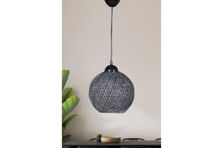 Hanglamp Donkergrijs en Zwart