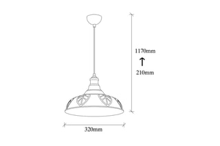 Hanglamp Saglam  Koperkleurig