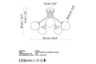 Hanglamp Orion - Goudkleurig