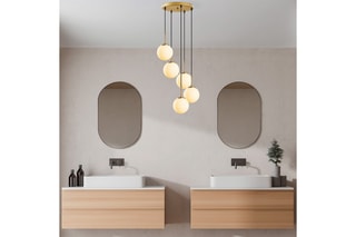 Hanglampen - Goudkleurig en Zwart - 5 x 40 W