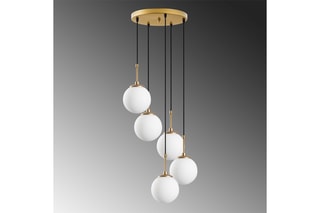 Hanglampen - Goudkleurig en Zwart - 5 x 40 W