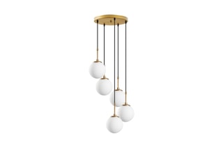 Hanglampen - Goudkleurig en Zwart - 5 x 40 W