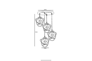 Hanglamp Nepal Tepsili 4 - Goudkleurig