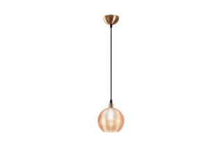 Hanglamp Roségoudkleurig en Zwart