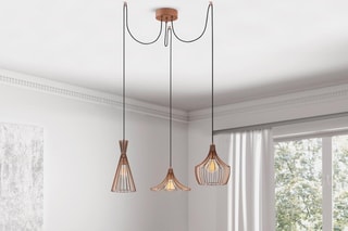 Hanglamp Mezopotamya Zwart en Roségoudkleurig