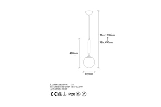 Hanglamp King  Zwart