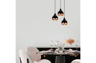 Hanglamp Yildo Zwart en Koperkleurig