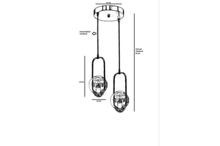 Hanglamp Ahu Goudkleurig en Wit