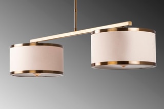 Hanglamp Way - Goudkleurig en Wit