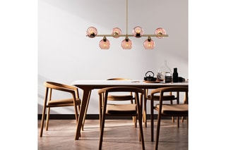 Hanglamp Benek - Goudkleurig - 7 x 40 W
