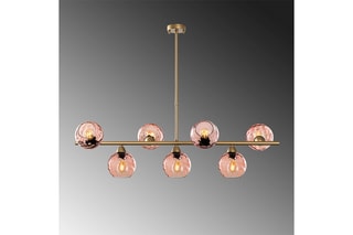 Hanglamp Benek - Goudkleurig - 7 x 40 W