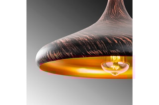 Hanglamp Zwart en Koperkleurig