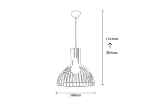 Hanglamp Fellini - Zwart - 100 W