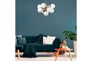 Hanglamp Mudoni - Goudkleurig - 9 x 100 W