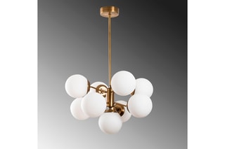 Hanglamp Mudoni - Goudkleurig - 9 x 100 W