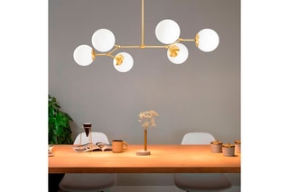 Hanglampen - Goudkleurig - 6 x 100 W