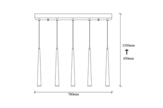 Ledhanglamp - Zwart - 4 x 3 W