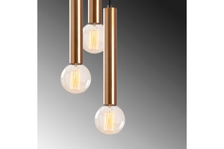 Hanglamp Tempo - Goudkleurig - 3 x 40 W