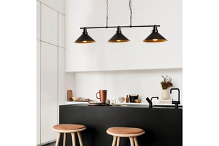 Hanglamp Sivani - Zwart - 3 x 100 W