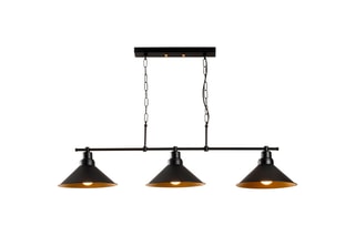 Hanglamp Sivani - Zwart - 3 x 100 W