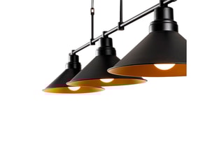Hanglamp Sivani - Zwart - 3 x 100 W