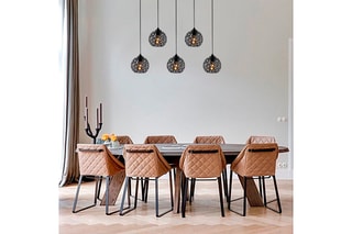 Hanglamp Fellini - Zwart - 5 x 40 W
