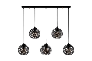 Hanglamp Fellini - Zwart - 5 x 40 W