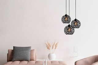 Hanglamp Fellini - Zwart - 3 x 100 W