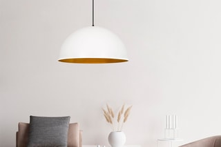 Hanglamp Sivani - Wit en Goudkleurig - 40 W