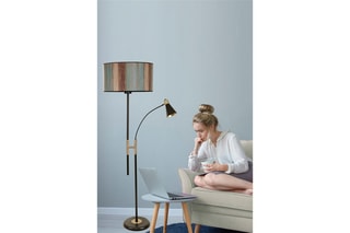 Staanlamp Forza Bruin en Blauw