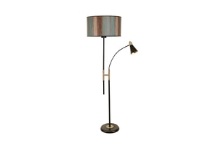 Staanlamp Forza Bruin en Blauw