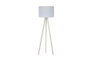 Staanlamp op driepoot - Beige en Wit
