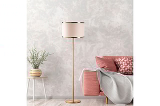 Staanlamp Way Goudkleurig en Ecru