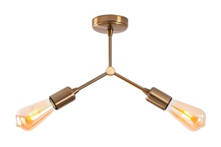 Plafondlamp Bronskleurig