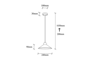 Plafondlamp Rood